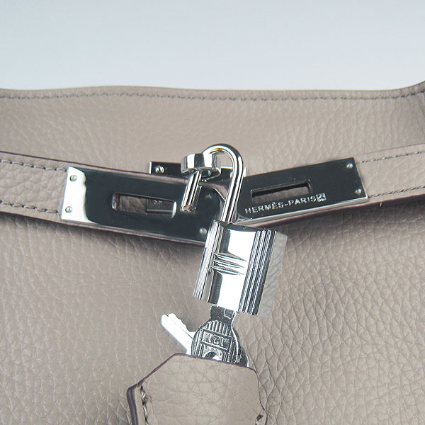 Replica Hermes Jypsiere 34 Togo Leather Messenger Bag Grey H2804 - 1:1 Copy - Click Image to Close